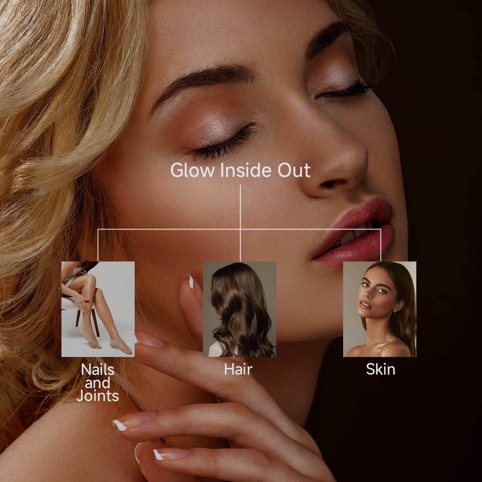 9 YOUNG-BASIC Collagen Peptide Milk Coffee ingredient panel shows non-GMO components