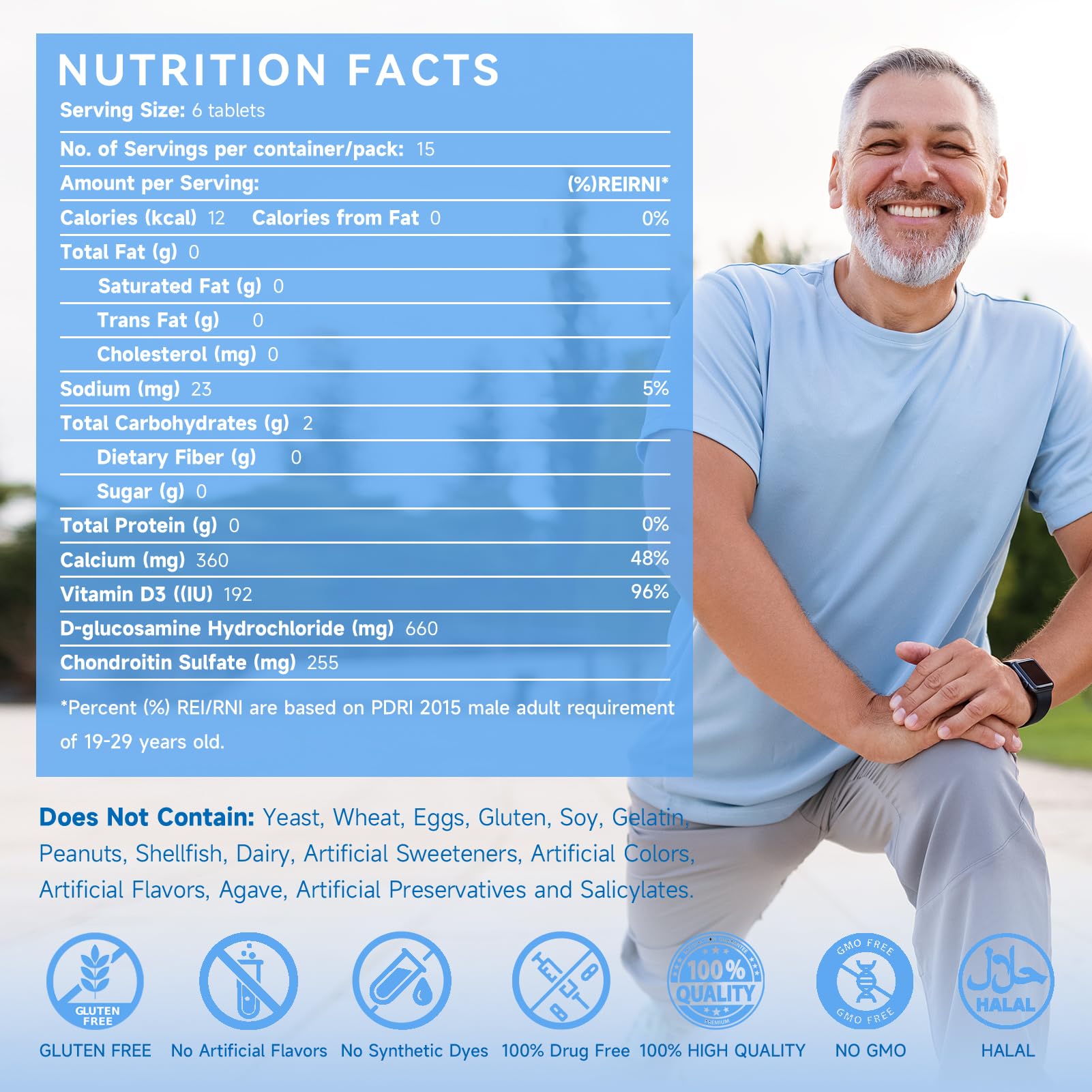 9 YOUNG-BASIC sugar-free vegan claim on label
