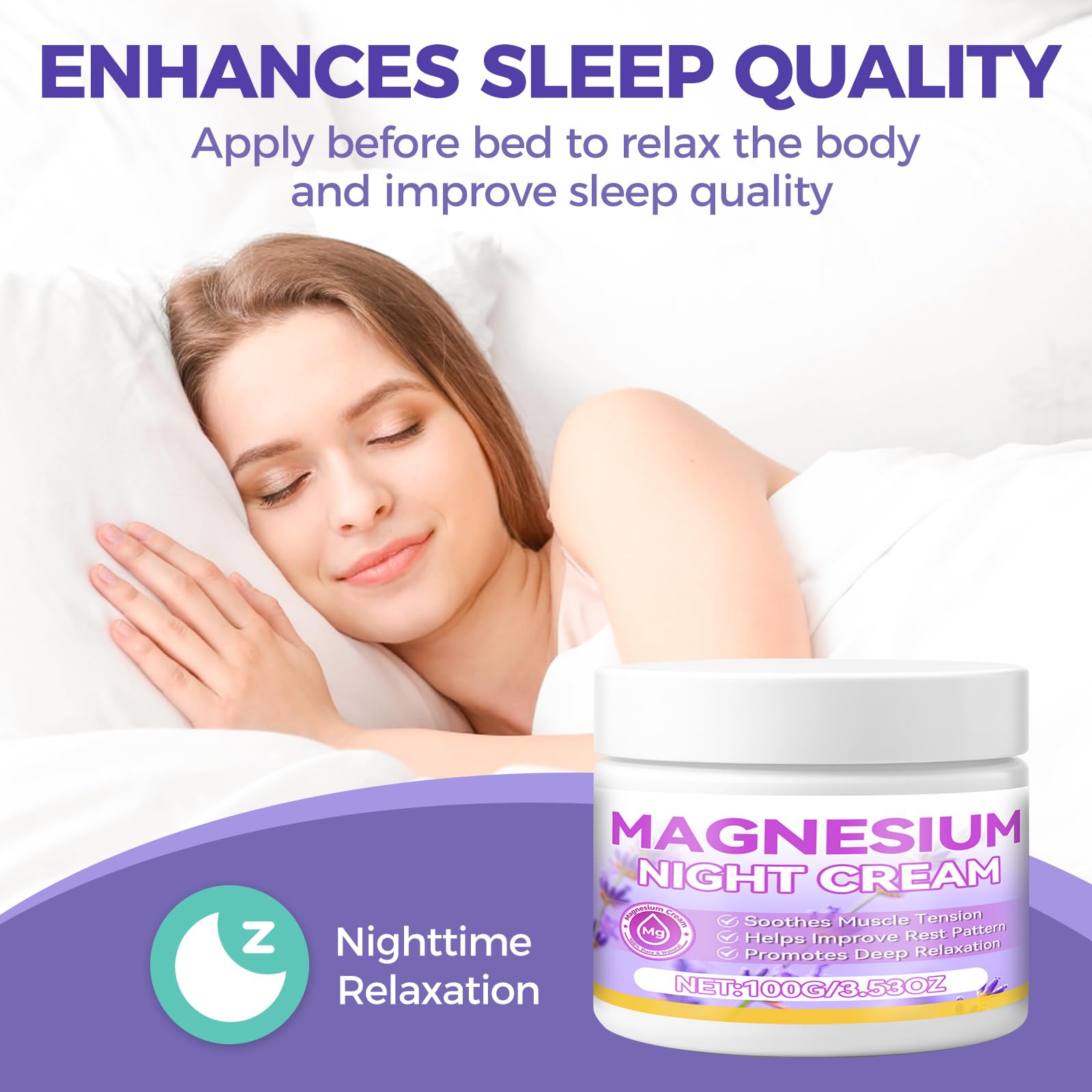 AAROVIBE magnesium cream for foot care and relaxation.