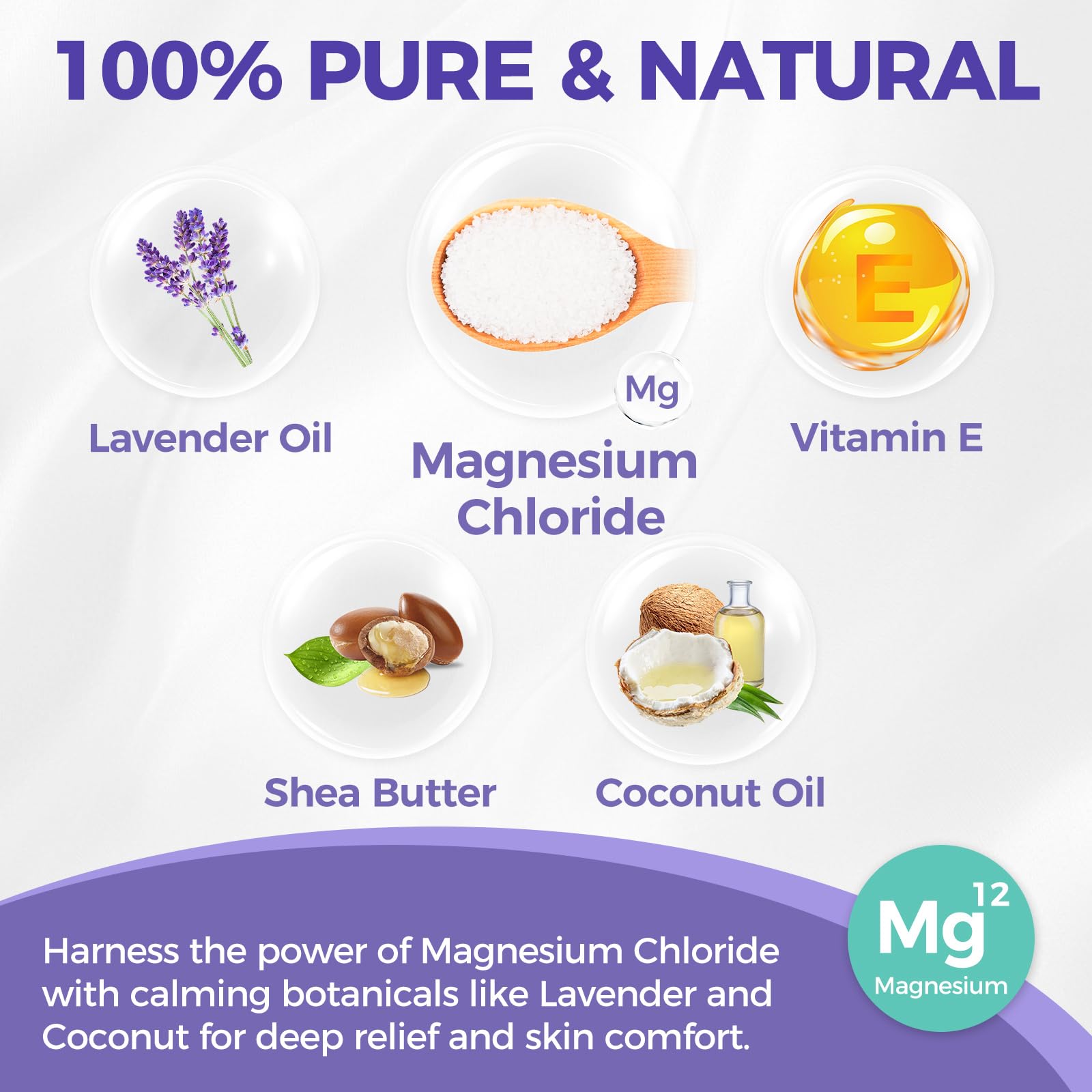 AAROVIBE magnesium cream applying on legs for restful evenings.