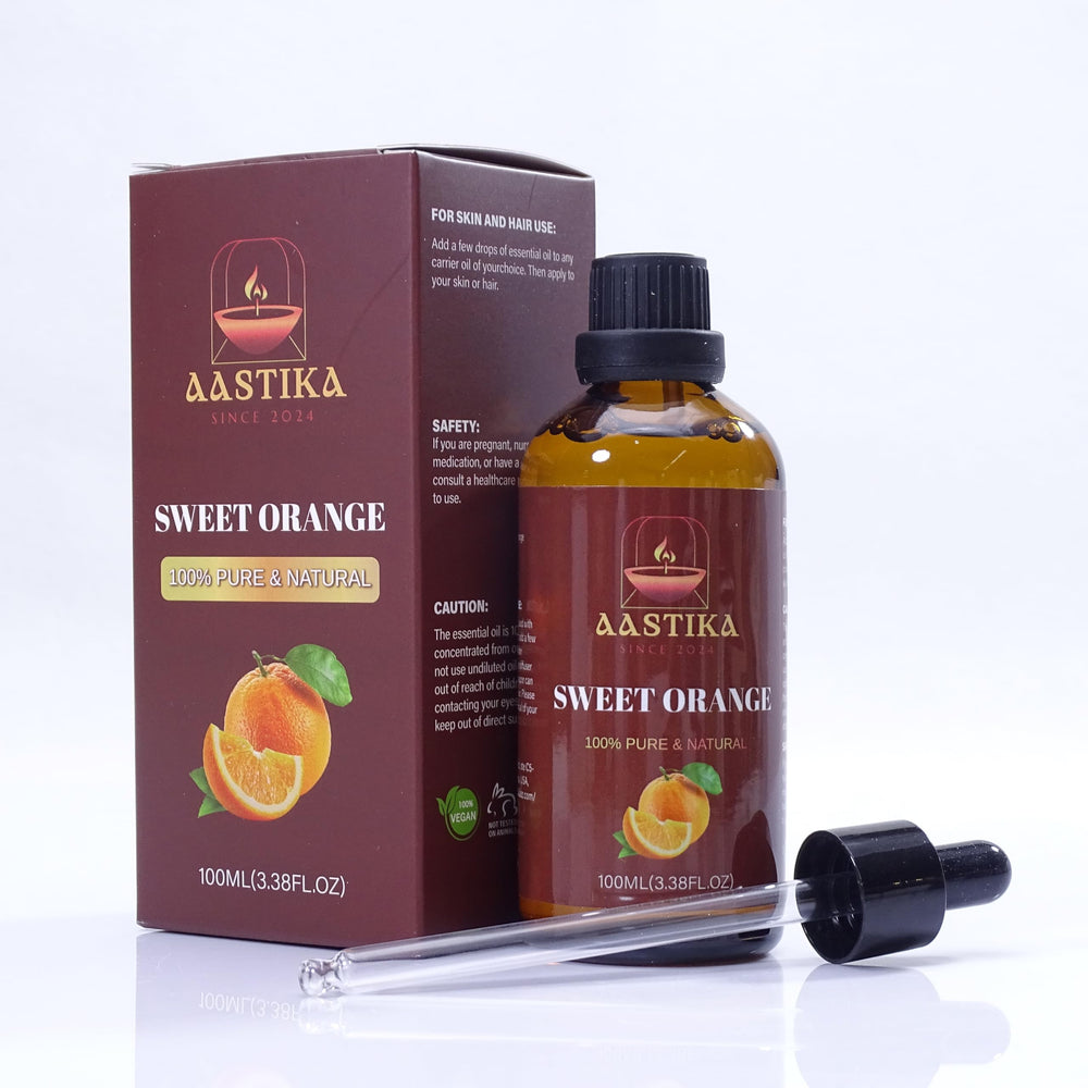 Aastika Sweet Orange amber glass bottle packaging preserves freshness