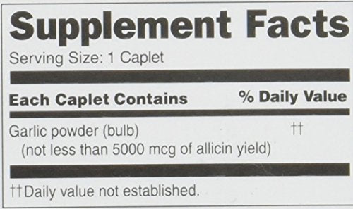 AB Garlique odor-free caplets easy to swallow without odor.
