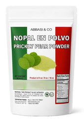 ABBASI & CO Nopal powder bottle for easy smoothie blending and fiber support