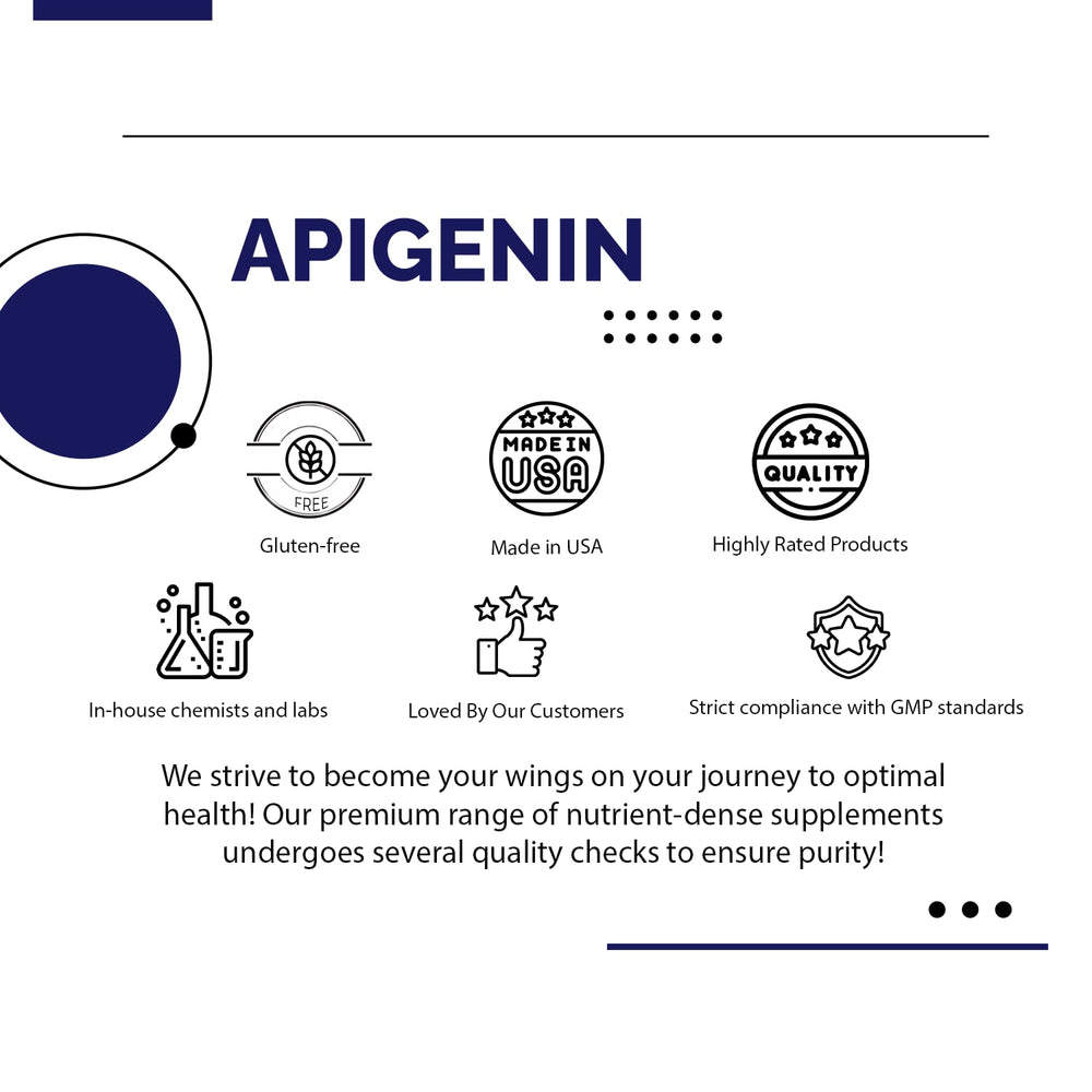 ABCOCID Apigenin 65 mg packaging box signals a trusted USA-made product