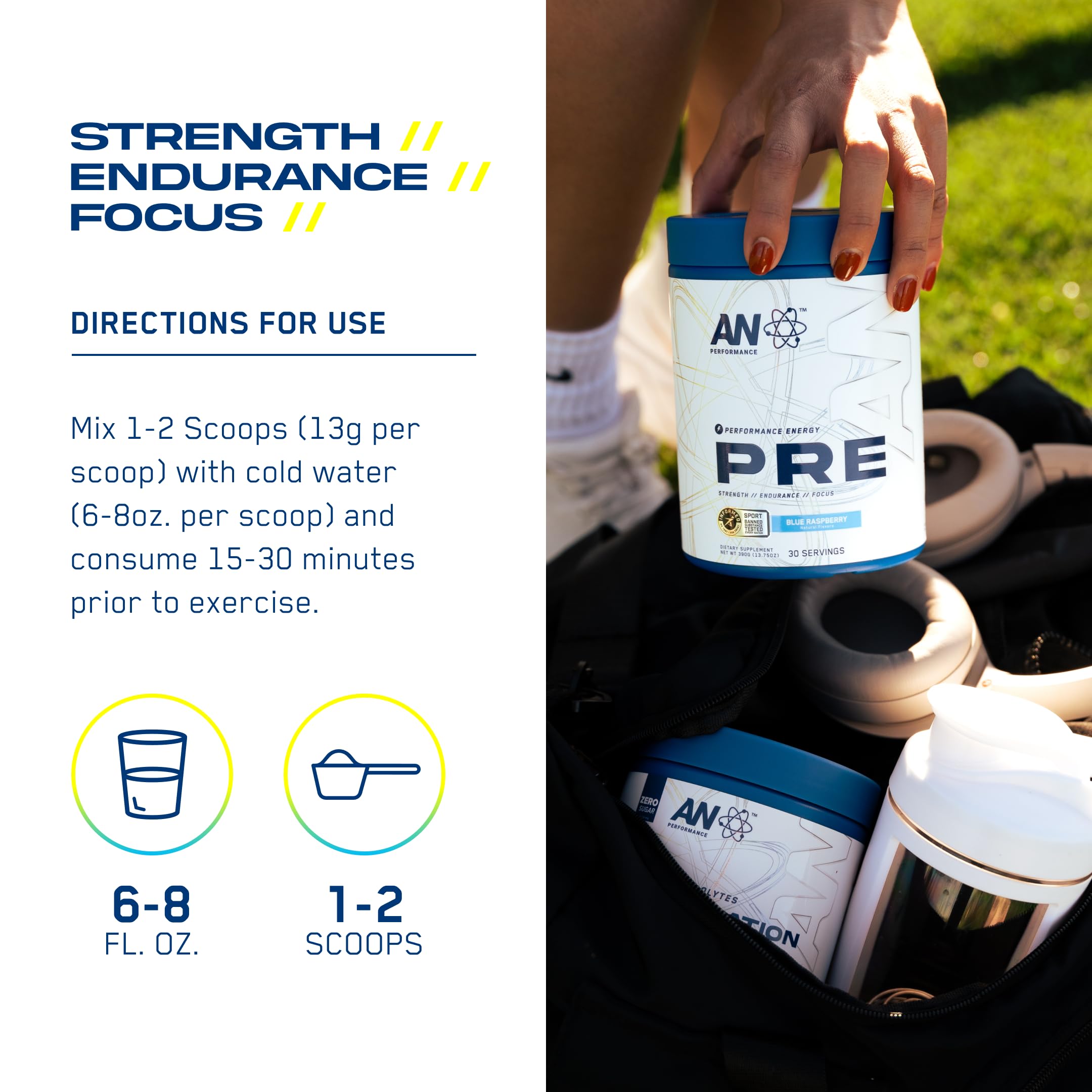 AN Performance Strawberry Pineapple flavor ready for a refreshing workout experience.