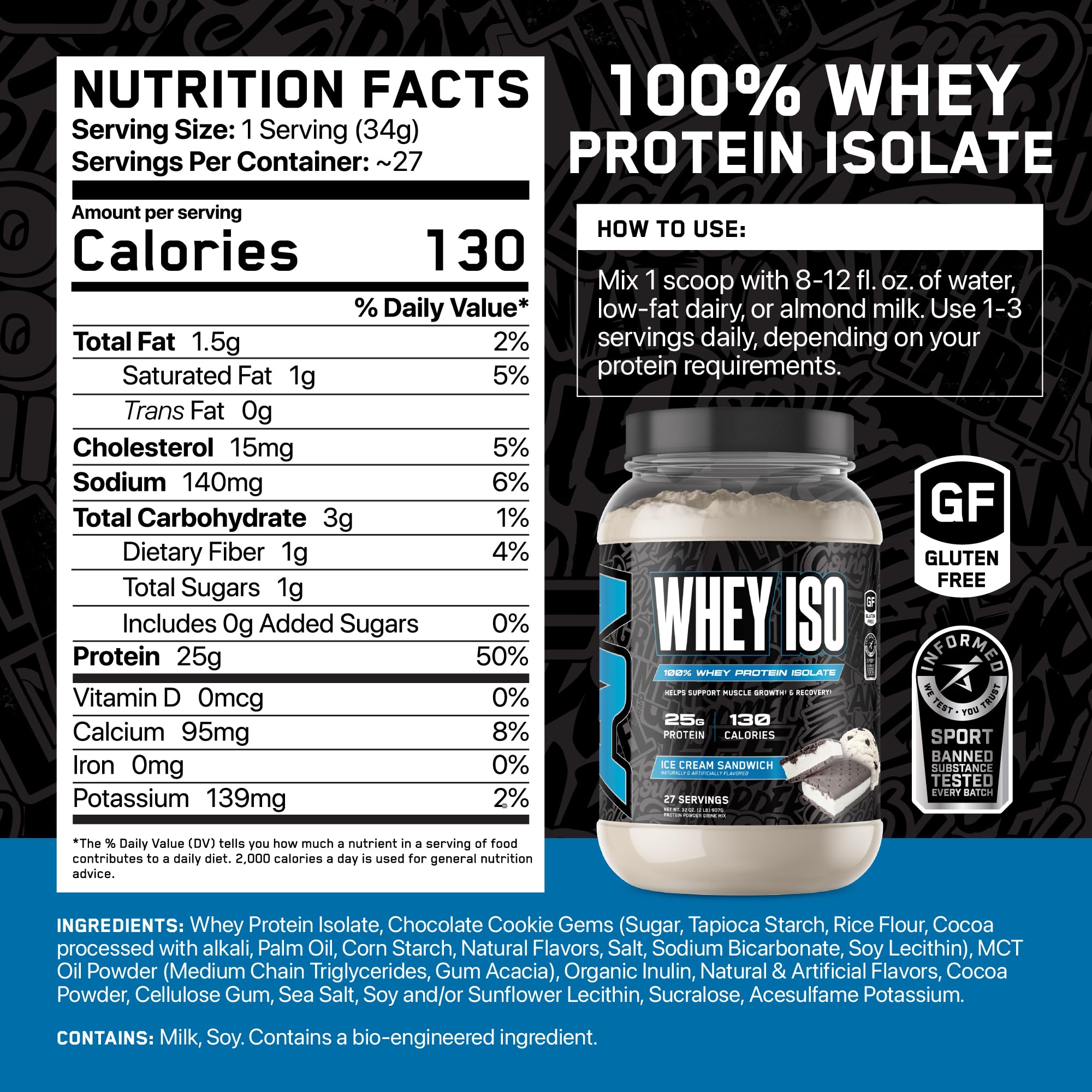 ABE All Black Everything Whey Isolate shaker mixed shows smooth texture and flavor after training.