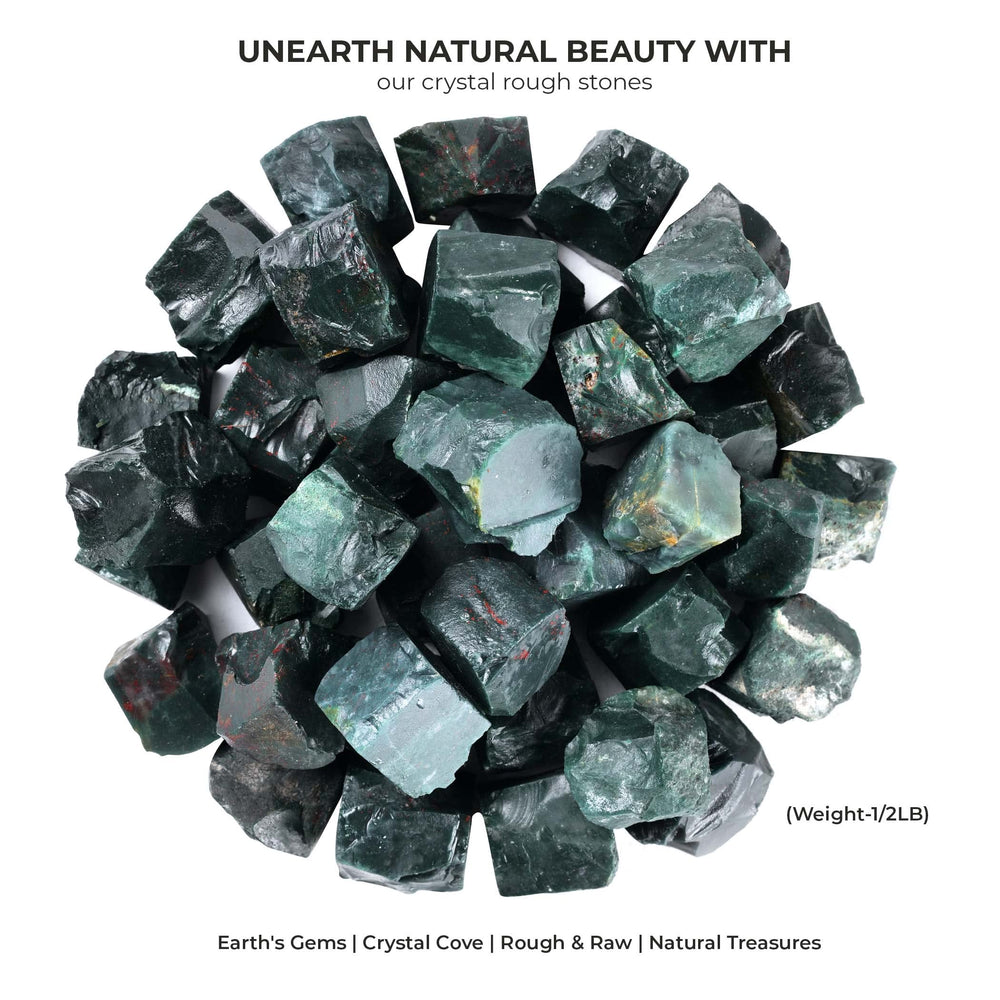 ABHISUBYA Bloodstone crushed crystals, earth-toned fragments for rustic decor or energy work.