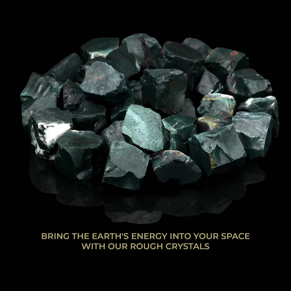 ABHISUBYA Bloodstone rock collection bundle for meditation spaces.