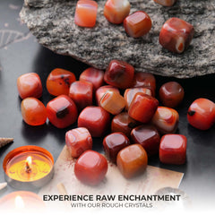 ABHISUBYA Carnelian stones for mindful meditation and high-vibe rituals.