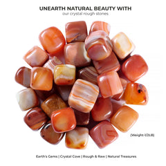 ABHISUBYA Carnelian orange crystal polished for jewelry crafting and energy accents.