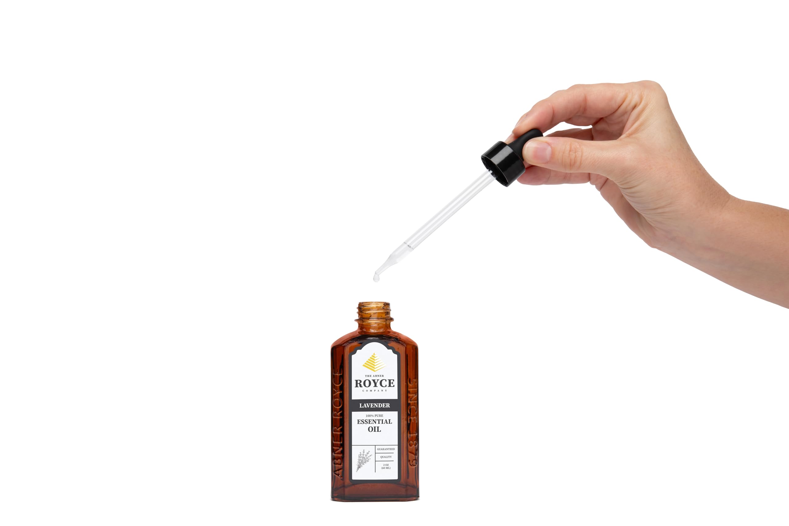Abner Royce lavender oil in skincare blend setup for gentle care