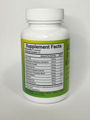 ABSFLAT probiotic capsules closeup highlighting easy daily use.
