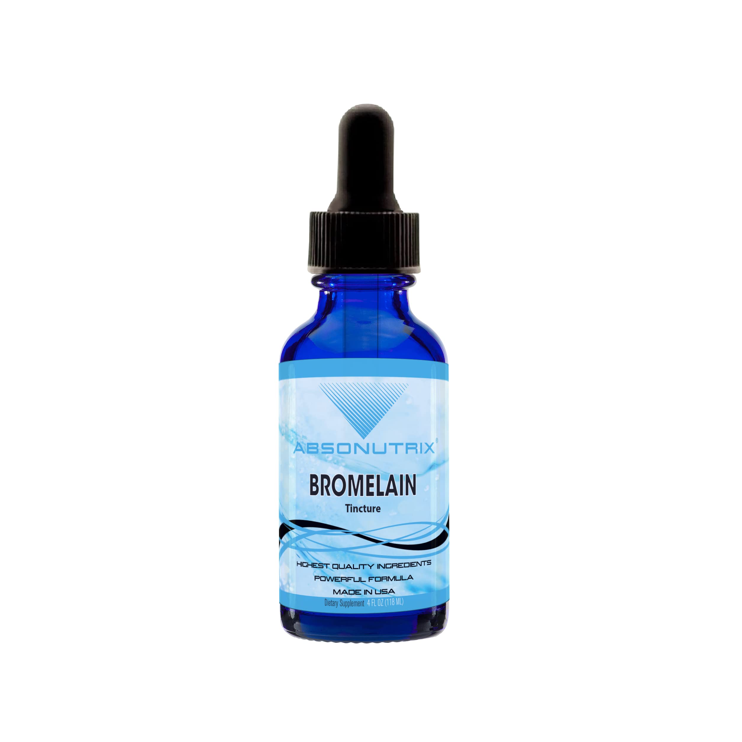 Absonutrix Bromelain liquid drops bottle for quick daily absorption and easy dosing
