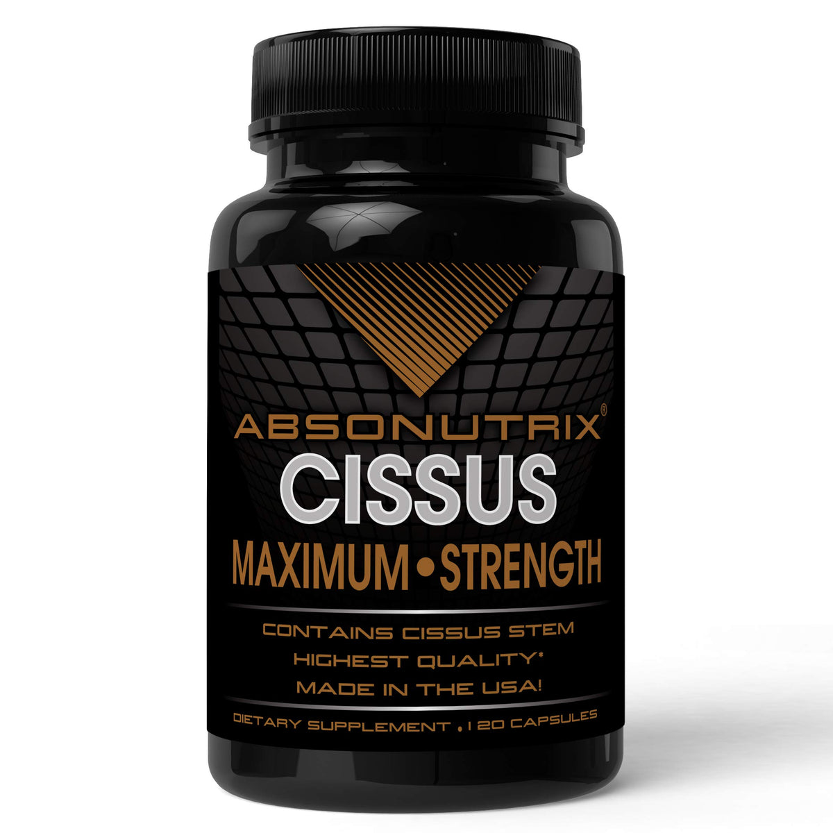 Absonutrix Cissus Quadrangularis Xtreme bottle front view for quick recognition and trust
