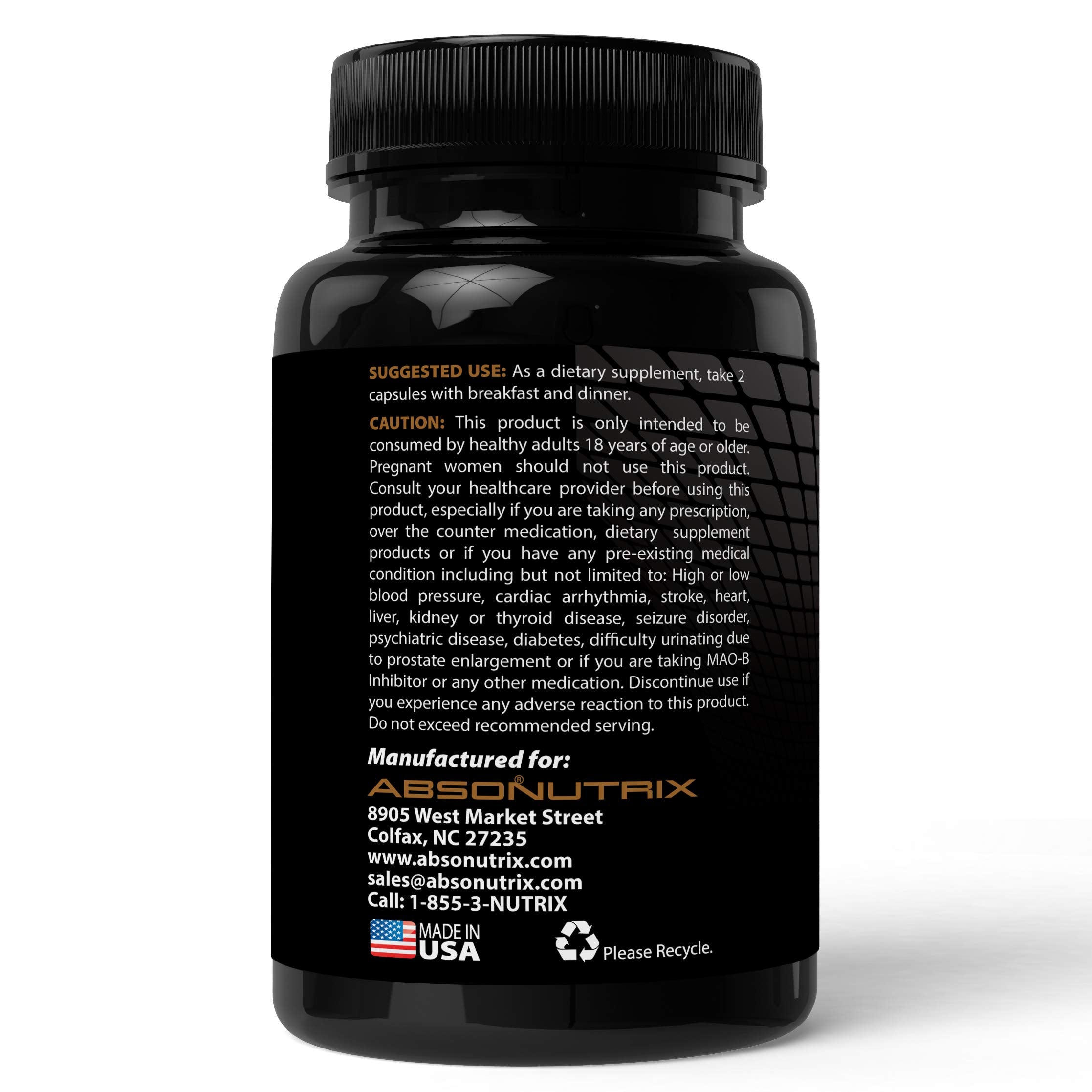 Absonutrix Cissus Quadrangularis Xtreme capsules closeup highlighting 1600mg potency