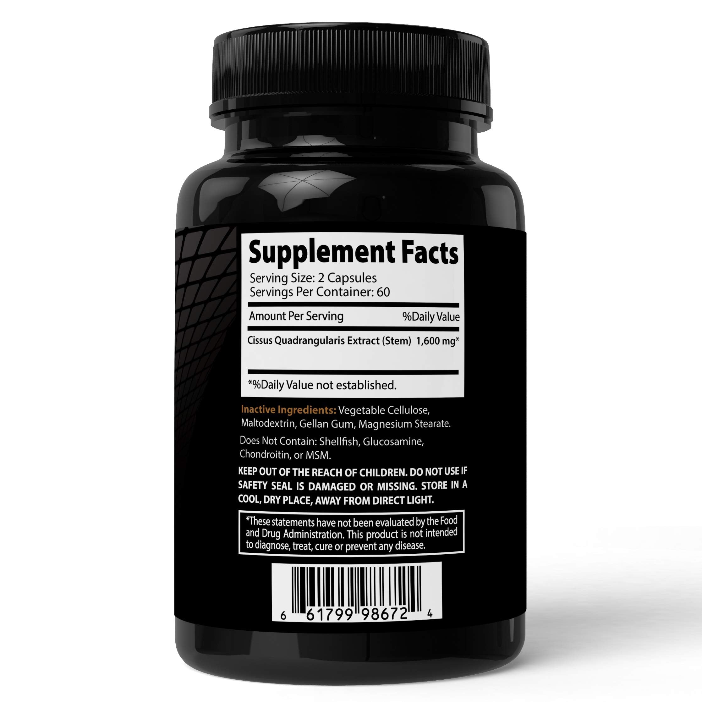 Absonutrix label detail showing USA-made and vegetable capsules