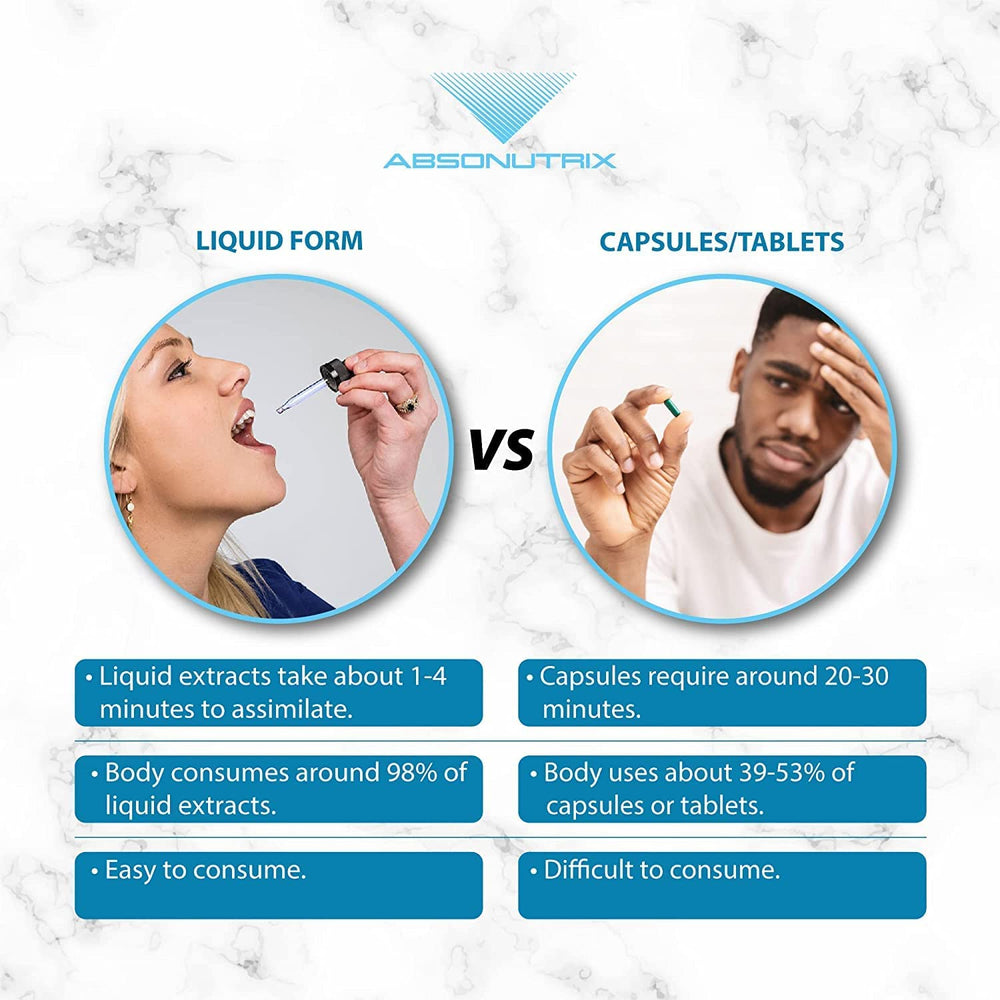 Dropper-cap detail highlighting ease of use during morning routines