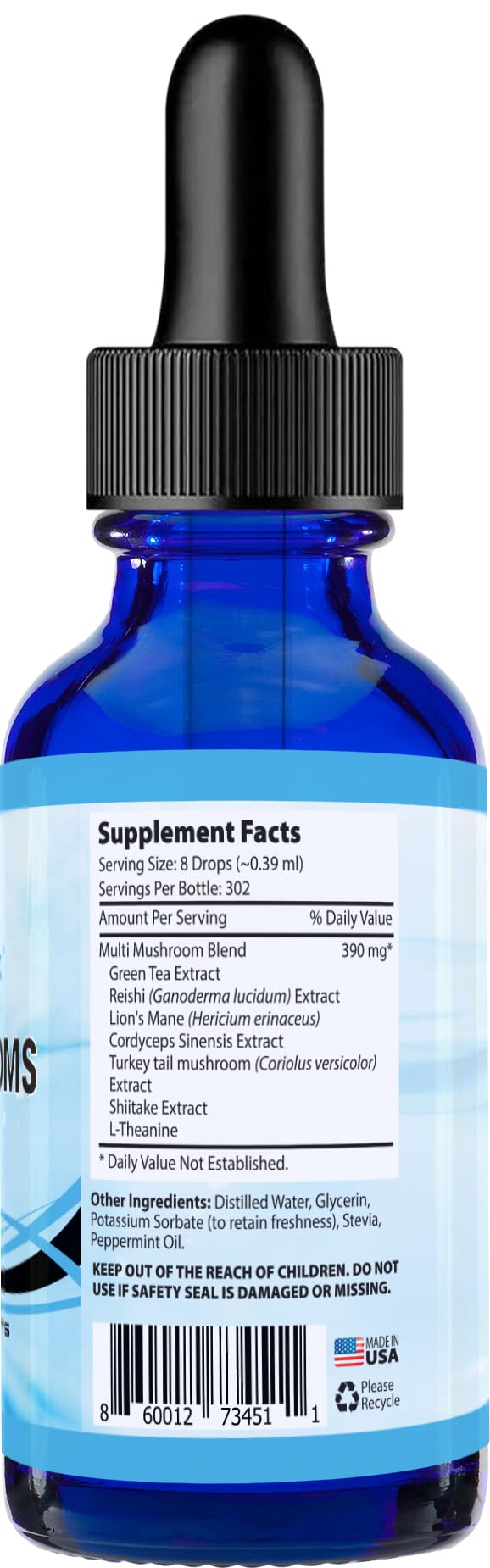 Eight-drop dosage demonstration for easy regimen.