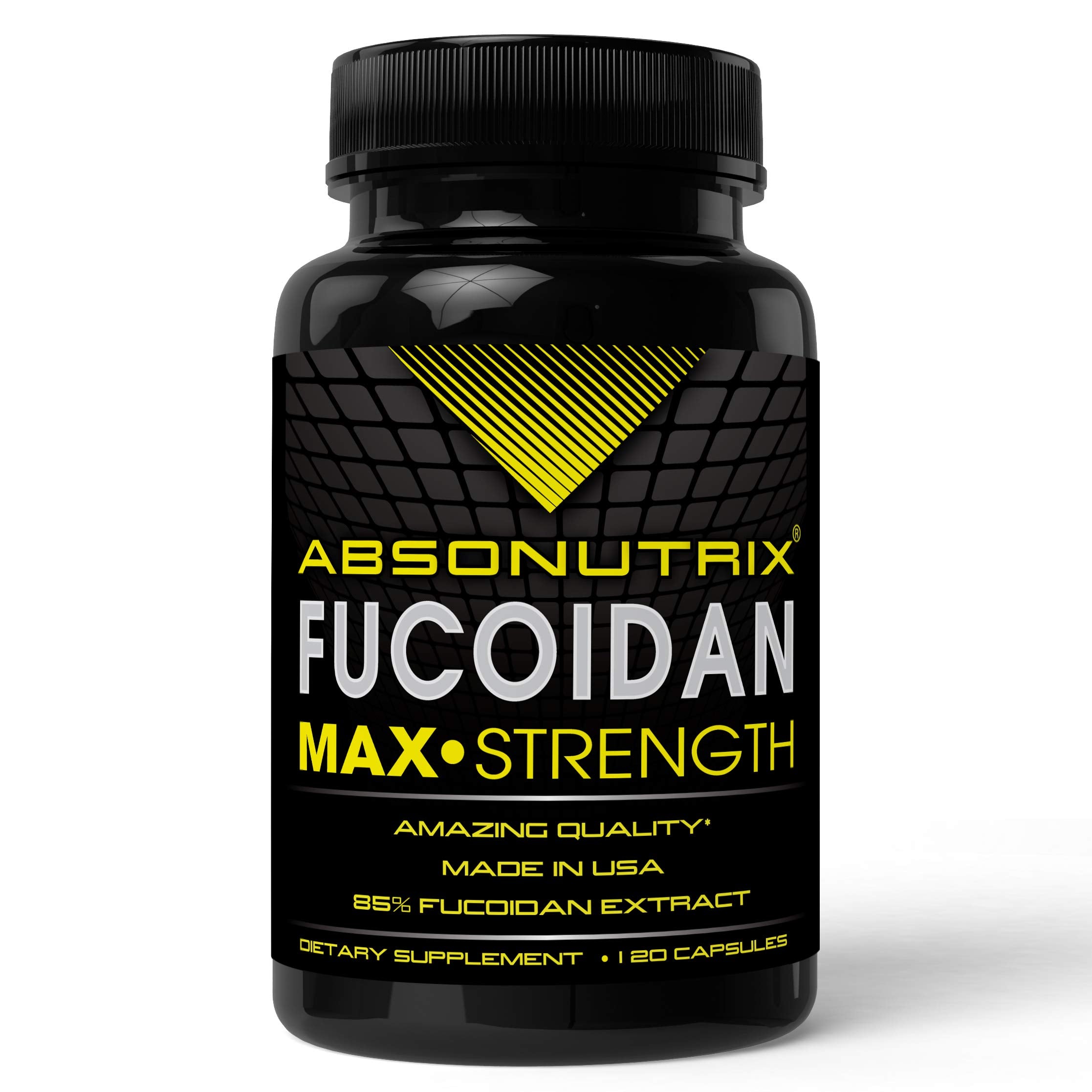 Absonutrix Fucoidan Pure packaging featuring seaweed imagery and sustainability cues