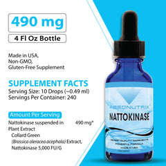 Absonutrix nattokinase dropper with drops for easy daily dosage