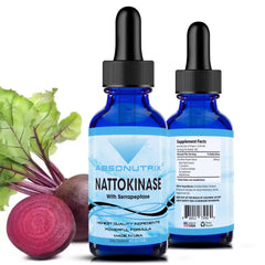 Absonutrix nattokinase-serrapeptase liquid drops bottle for daily wellness