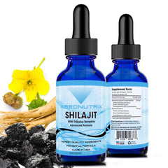 Absonutrix Shilajit with Tribulus liquid bottle for daily energy support