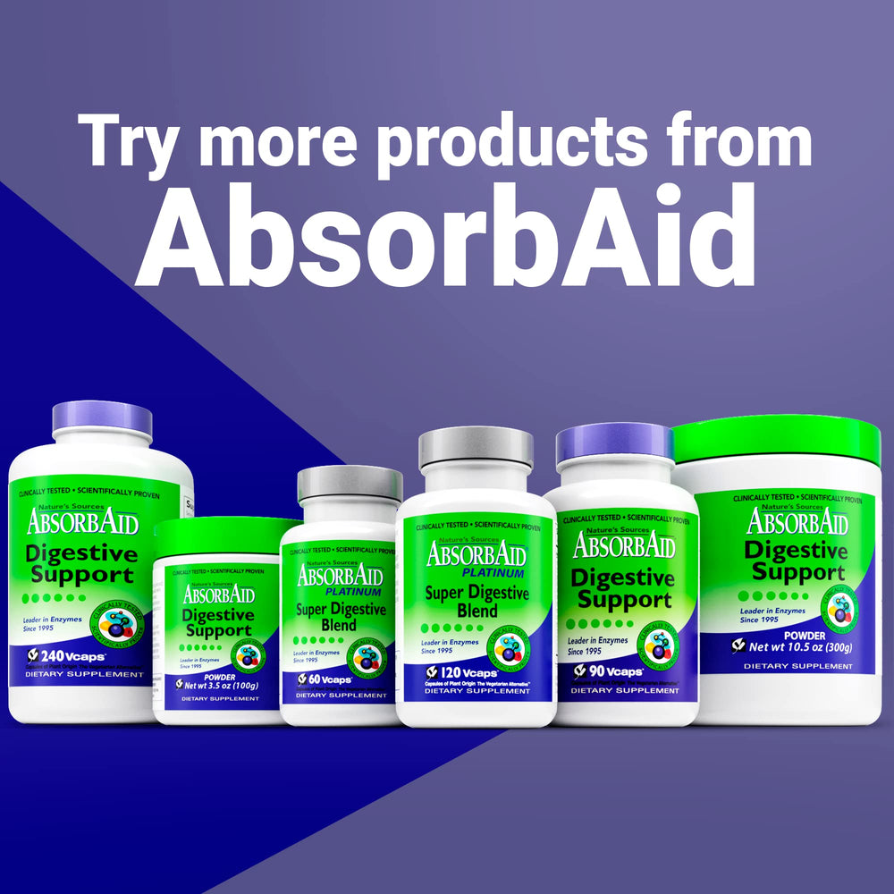 AbsorbAid Platinum travel pack for on-the-go digestion support