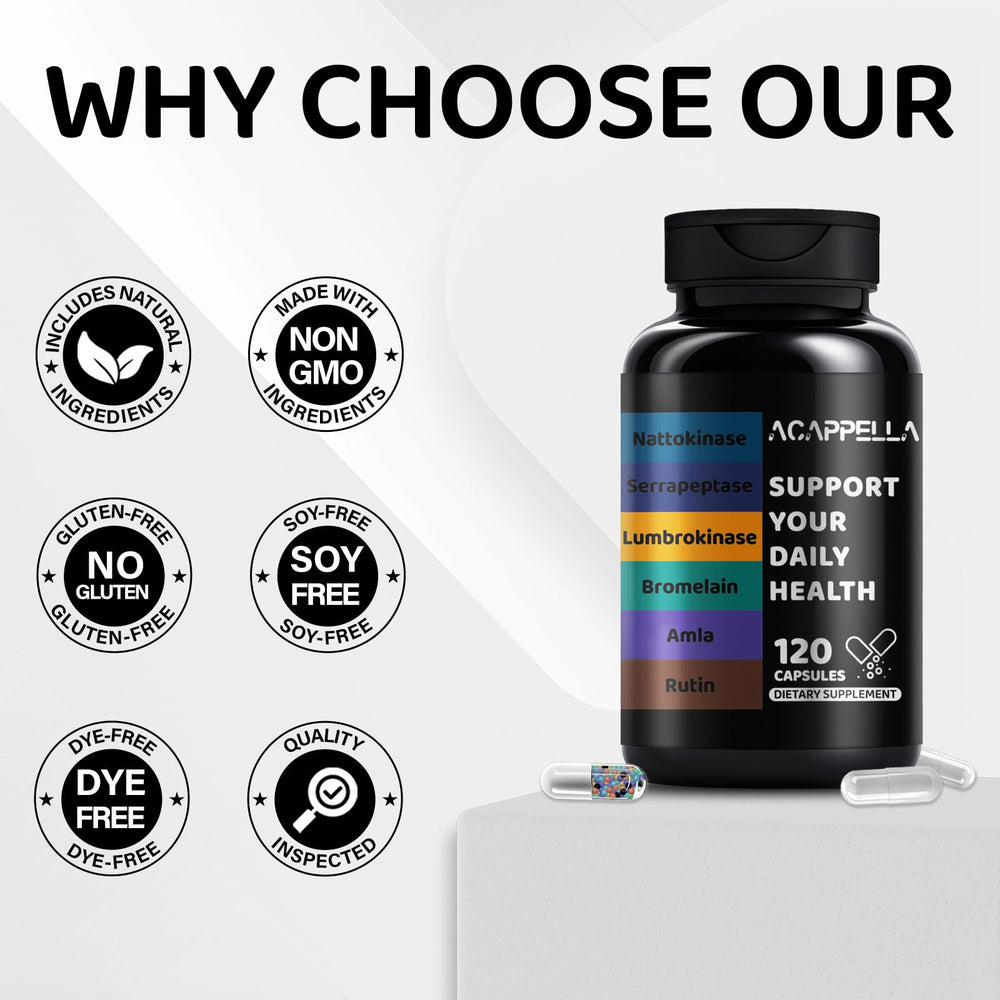 ACAPPELLA Vitamin C and CoQ10 highlight vitality support.