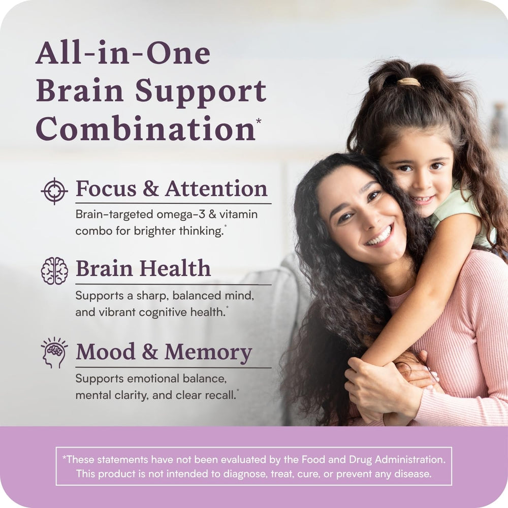 Accentrate omega-3 pills small capsules highlight easy daily intake for growing minds.