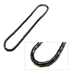Accents Kingdom gun metal polished clasp necklace for casual and formal wear.