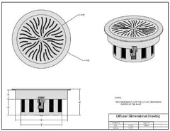 Access Floor Systems AirFuse Swirl Diffuser removable basket aids plenum cleanliness