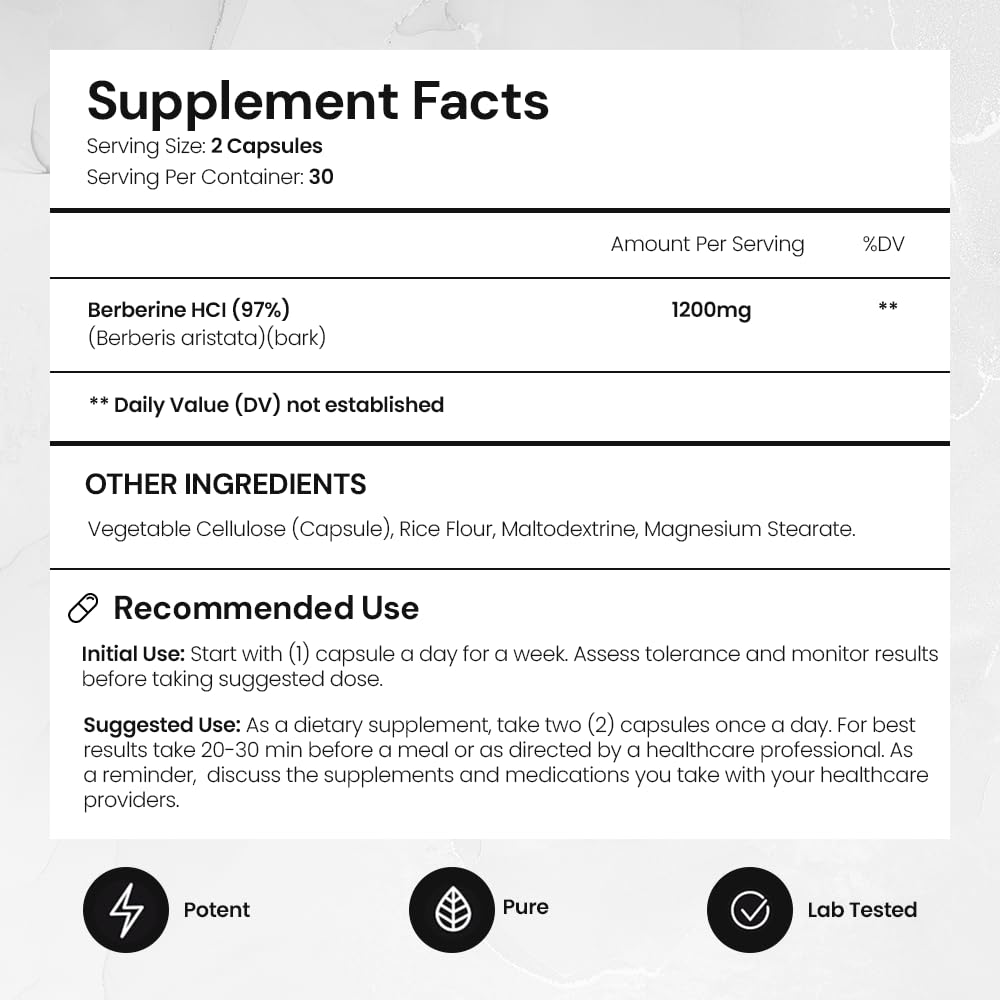 ACEWORKZ Berberine product scene with a glass of water for daily routine