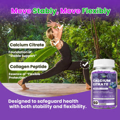 ACEYO Calcium Citrate Gummies label packaging emphasizing magnesium zinc and vitamin C for overall wellness