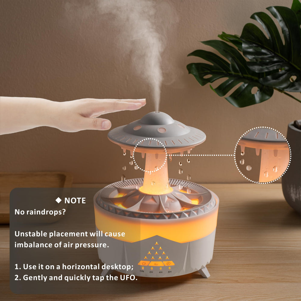 AChoice4U diffuser with subtle night light mode for bedroom use.