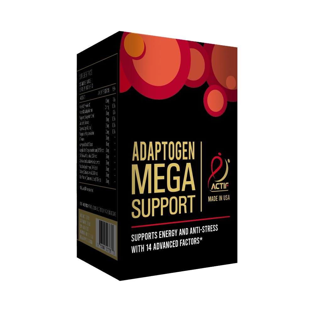 ACTIF Adaptogen Mega Support user taking capsules as part of daily routine.