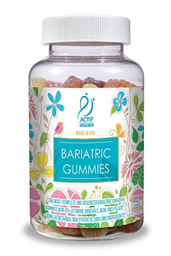 ACTIF bariatric gummies nutrition panel focuses on 25+ organics for balanced post-surgery support.