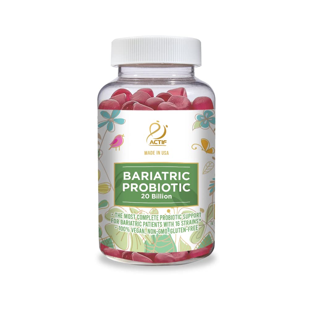 ACTIF Bariatric Probiotic strawberry gummies provide tasty, convenient digestion support.