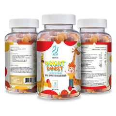 Actif Height Boost strawberry gummies close-up for kids' nutrition