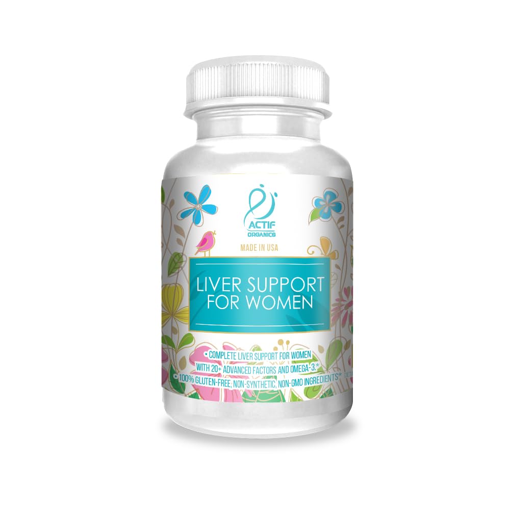 ACTIF Liver Support for Women bottle shown for daily wellness and liver balance.