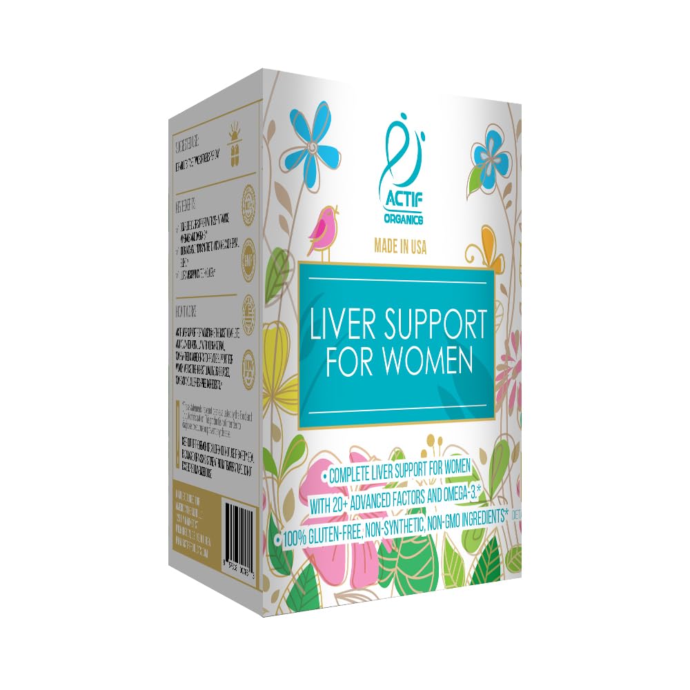 ACTIF Liver Support box and bottle display premium USA-made packaging.