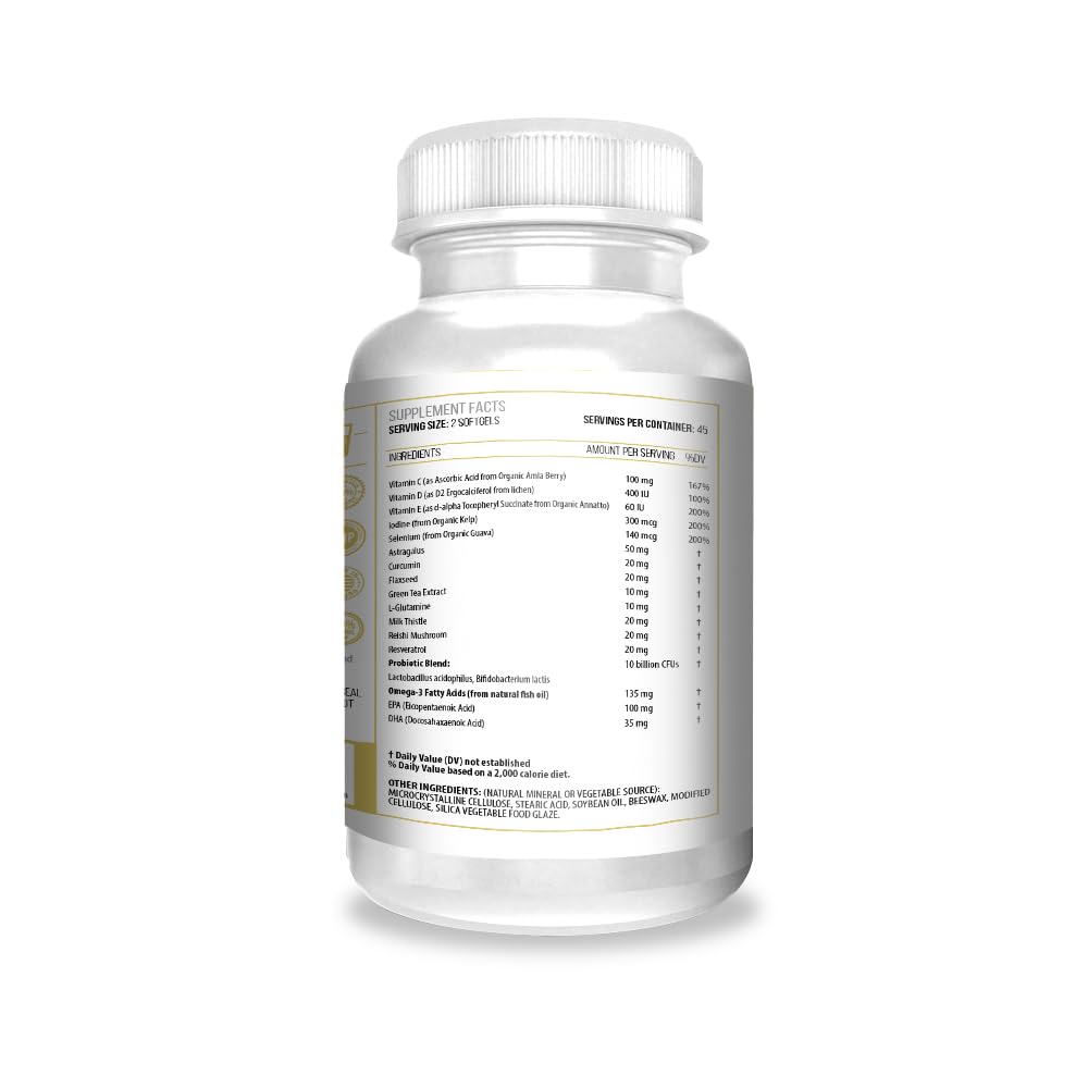 ACTIF Milk Thistle and Reishi herbal blend bottle emphasizing immune and metabolism support