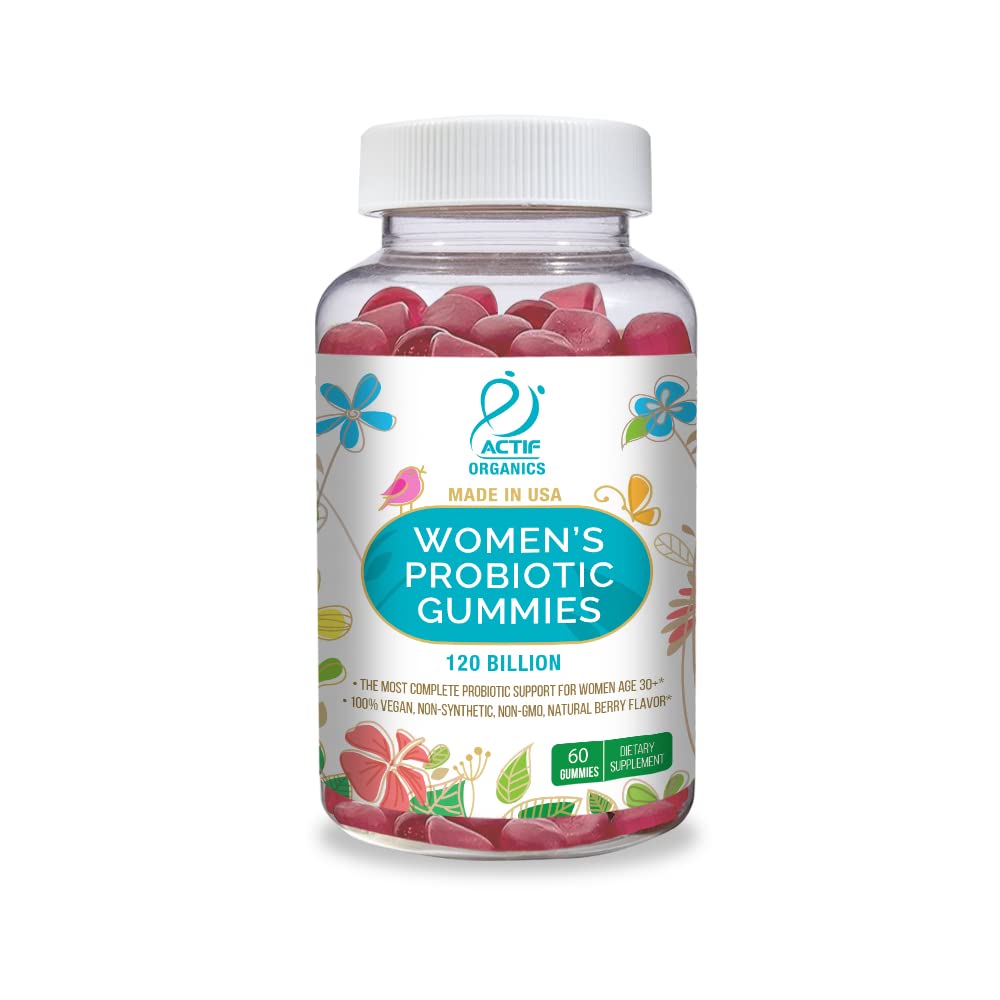 ACTIF Probiotic Gummies on wood surface imply premium daily wellness routine.