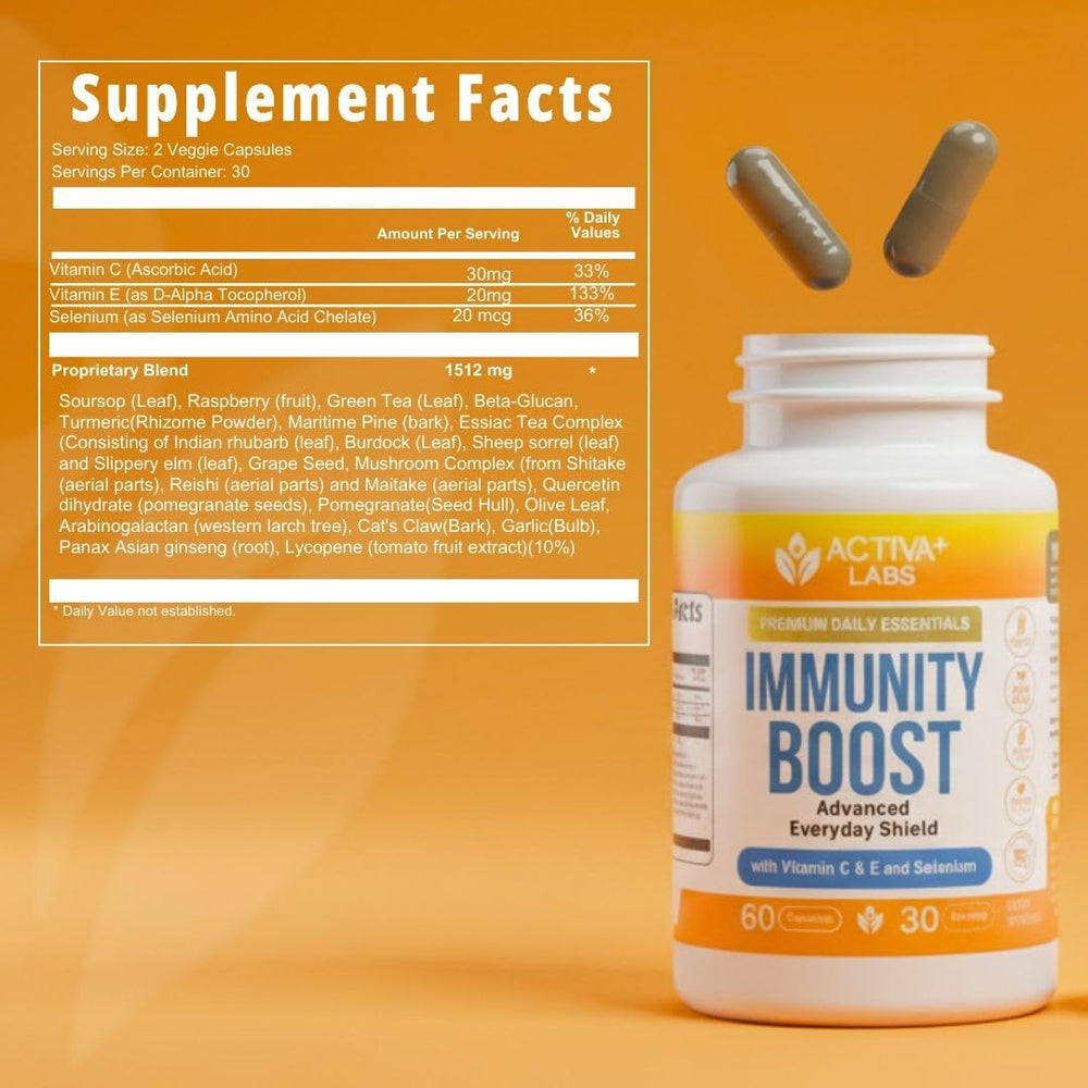 Activa Labs Immunity Boost grape seed components visible