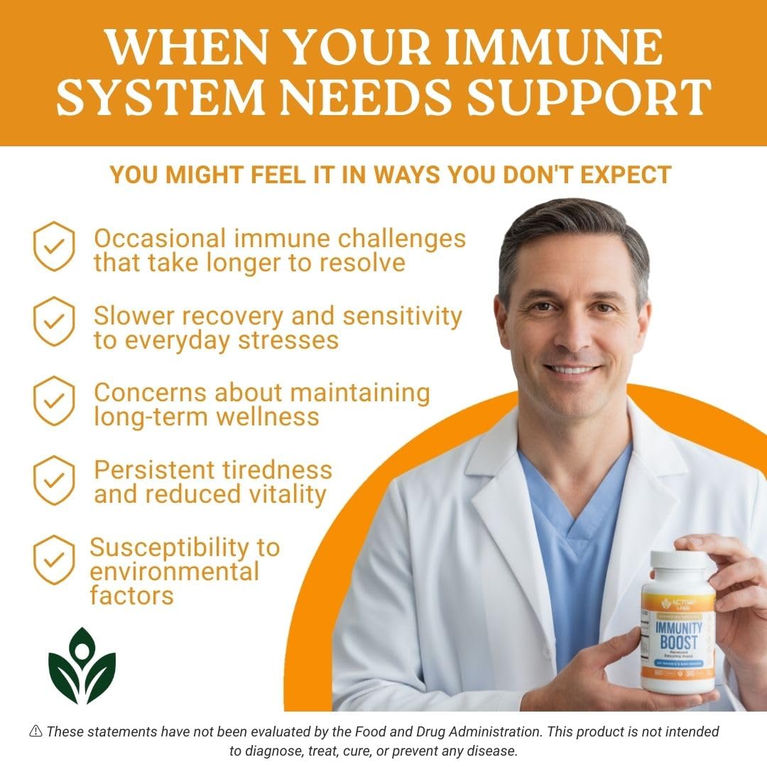 Activa Labs Immunity Boost label detail showing vegan, non GMO, gluten-free