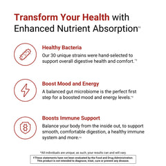 ActivatedYou bottle with a glass of water illustrating convenient, regular probiotic routine.