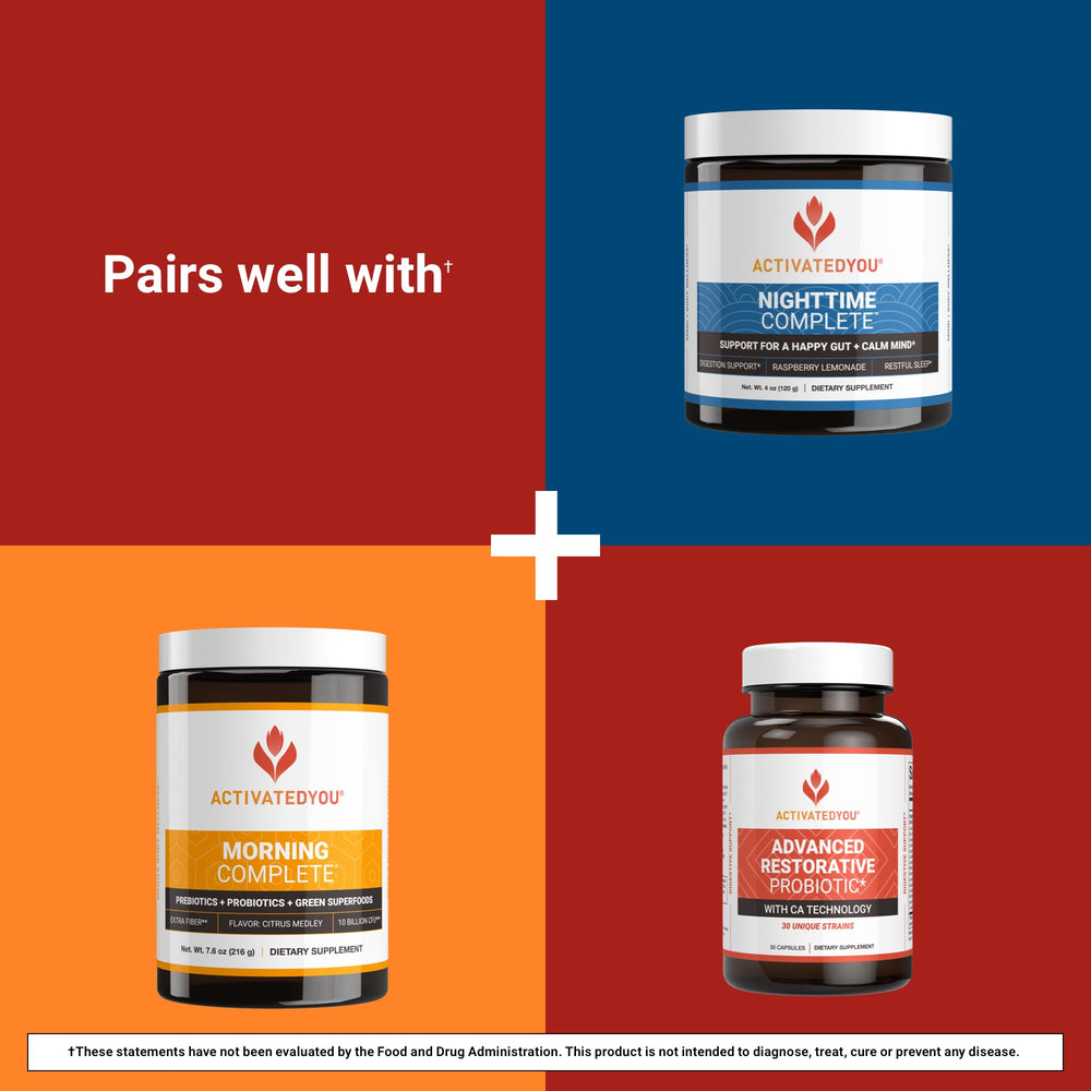 Product on kitchen shelf illustrating daily use with ACTIVATEDYOU GI Prime.