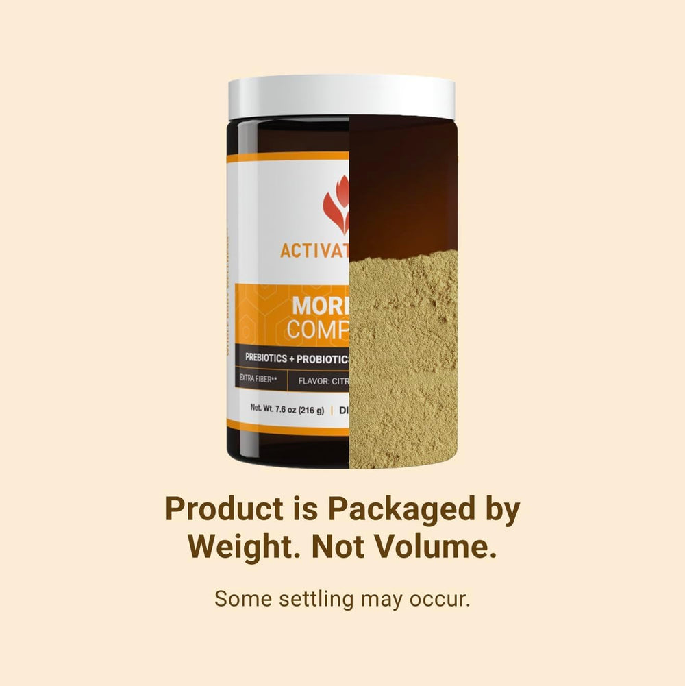 ACTIVATEDYOU Morning Complete citrus flavor suggests a refreshing morning routine.