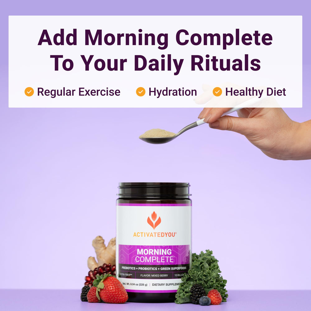 Daily glass of ActivatedYou Morning Complete supports everyday wellness.