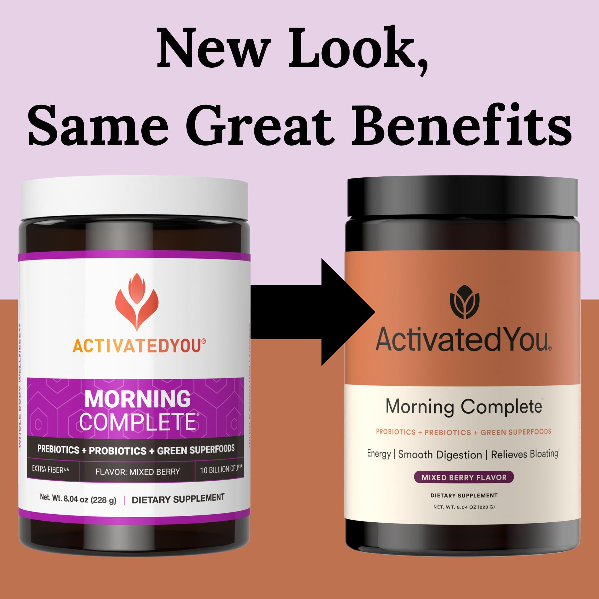 Scoop of ActivatedYou Morning Complete ready to mix in a smoothie.