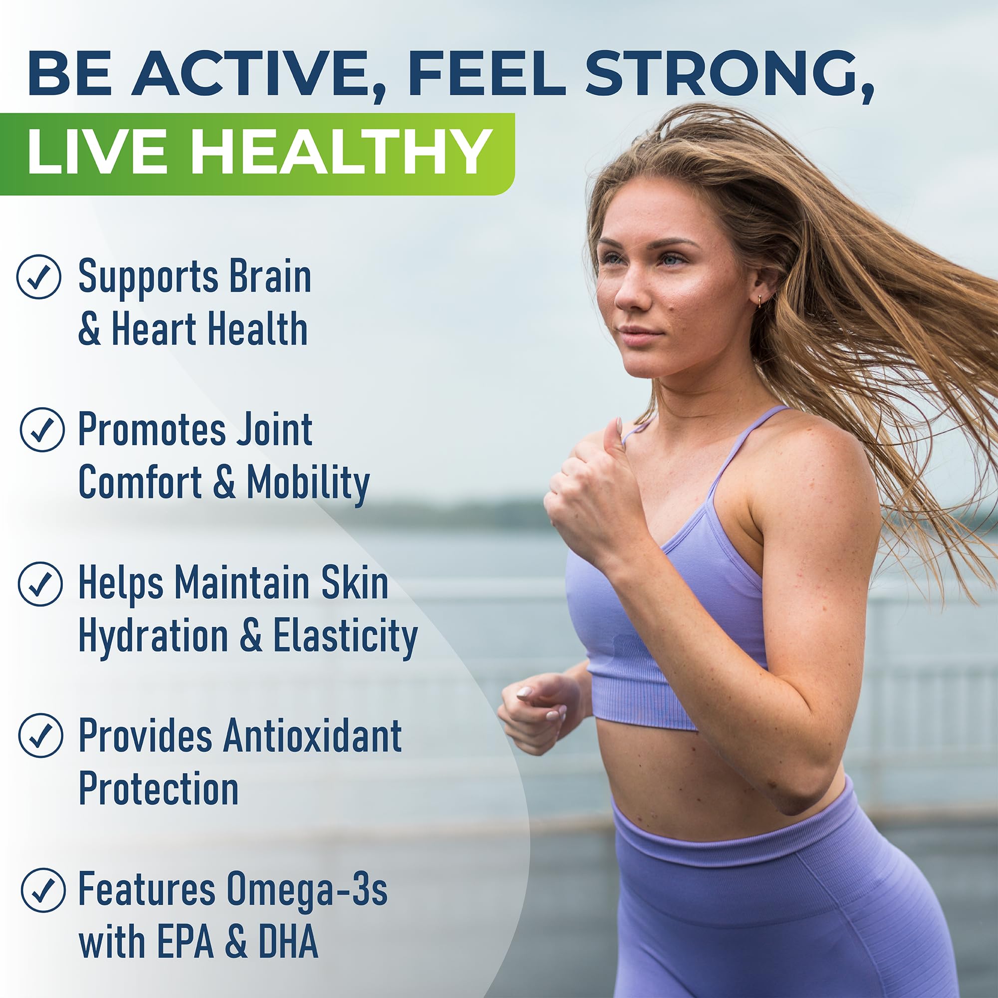 Active Lifestyle krill oil softgel pack for convenient daily use.